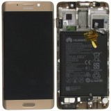 Capacul frontal al modulului de afișare Huawei Mate 9 Pro + LCD + digitizer + baterie aurie 02351CQV