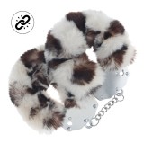 Catuse Heavy-duty Fluffy Handcuffs - Snow Leopard, Ouch! by Shots