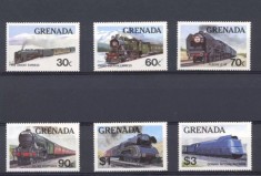 Grenada 1982 - Locomotive, trenuri, serie neuzata foto