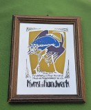 ART NOUVEAU VINTAGE, OGLINDA DECORATIVA VECHE, KUNST IM HANDWERK 1901