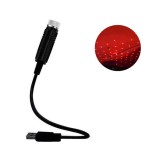 Lampa LED cu proiectii luminoase pe tavan/plafon, USB, rosu