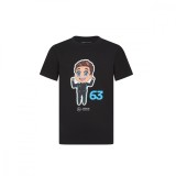 Mercedes AMG Petronas tricou de copii Caricature Graphic black George Russell F1 Team 2024 - 152 cm (dětsk&eacute;)