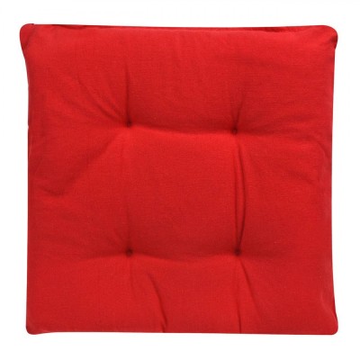 Perna Scaun din Bumbac Rosie 40x40 cm foto