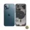 Capac Baterie Apple iPhone 12 Pro Cu Carcasa Mijloc Albastru (Pacific Blue) Swap