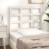Cumpara ieftin Tăblie de pat, alb, 95,5x4x100 cm, lemn masiv de pin