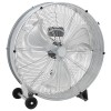 Ventilator drum Gossi cu roti, 3 viteze, argintiu, &Phi;77 cm