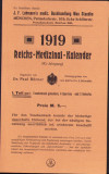 HST A1949 Reclamă 1919 Reichs-Medizinal-Kalender cu carte poștală Germania