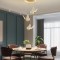 Candelabru/Lustra LED, Suspendata, Pendul, 4 Surse de Lumina, Design in forma de Fluture, Dimabil, 3 Tipuri de Lumina, Calda, Neutra si Rece, Ambienta