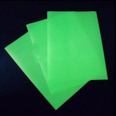 Hartie foto fosforescenta a4 pentru imprimante inkjet culoare verde foto
