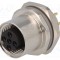 Conector M12 soclu PIN 4 mamă TE Connectivity D-Ethernet THT IP67 drept