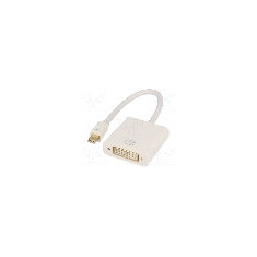 Cablu {{Tip cablu de conectare}}, DVI-I (24+5) soclu, mini DisplayPort mufa, 0.15m, {{Culoare izola&#355;ie}}, ASSMANN - AK-340406-001-W