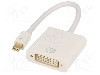 Cablu {{Tip cablu de conectare}}, DVI-I (24+5) soclu, mini DisplayPort mufa, 0.15m, {{Culoare izola&amp;amp;#355;ie}}, ASSMANN - AK-340406-001-W foto