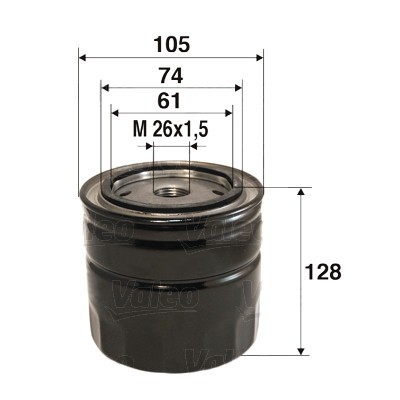 VALEO 586032 Filtru ulei foto