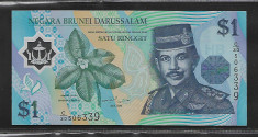 Brunei 1 Ringgit 2007 (polymer) -UNC foto