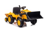 Tractor electric S617 cu remorca, galben / negru, Lean 13543