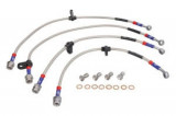 Cabluri de frana din INOX impletit (4pcs, silver) compatibil: TOYOTA YARIS 1.5/1.6 125/261 02.20-, EBC