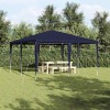 Cort pentru Petreceri Albastru, Alb 400 x 400 x 266 cm