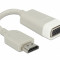 Cablu de la HDMI mama la VGA tata, Gri, 15cm NewTechnology Media