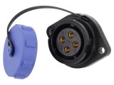Conector circular mamă 4 pini IP67, 30A, WEIPU