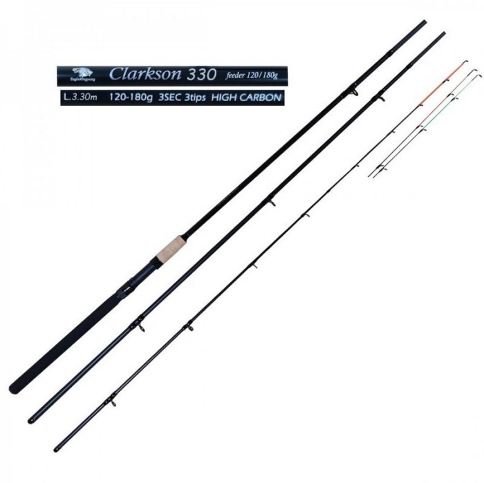 Lanseta feeder Eagle Clarkson 3,3m, 100% High Carbon, 3 segmente, 120/180g