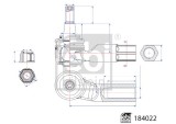 FEBI BILSTEIN 184022 Cap de bara