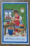 PROSOP DE BUCĂTĂRIE VINTAGE DIN BUMBAC CU ARICIUL MECKI, ANII'70