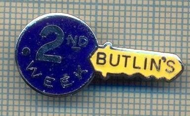 Y 74 INSIGNA - BUTLIN&amp;#039;S -LANT DE PLAJE IN MAREA BRITANIE -PENTRU COLECTIONARI foto