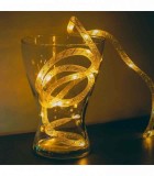 Sir de lumini de Craciun LED alb cald fir argintiu 2m 2x AAA 58032A, Phenom