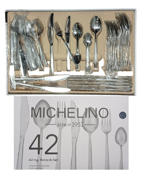 Set complet 42 tacamuri de bucatarie din otel inoxidabil - Michelino