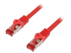 Cablu Patch cord S/FTP Cat6 LSZH roșu 1,5m