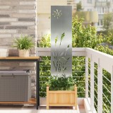 VidaXL Ecran de intimitate pentru grădină Argintiu 32 x 140 cm 876208