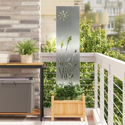 vidaXL Ecran de intimitate pentru grădină Argintiu 32 x 140 cm 876208 foto