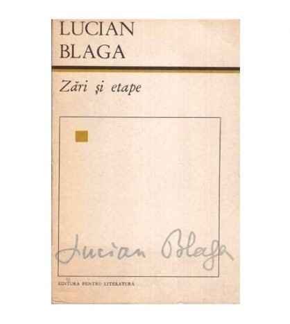 Lucian Blaga - Zari si etape - 113630