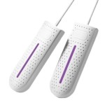 Dispozitiv electric de uscare rapida, pentru pantofi, pentru neutralizarea mirosurilor, din ABS, alb
