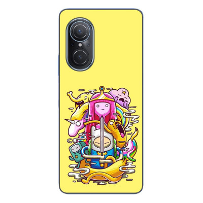 Husa compatibila cu Huawei Nova 9 SE Silicon Gel Tpu Model Adventure Time Poster foto