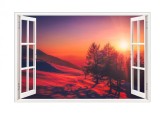 Autocolant decorativ, Fereastra, Multicolor, 83 cm, 582STC, natura si peisaje, Oem