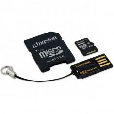 Card Kingston Micro SDXC 64GB Clasa 10 USB 2.0 SD Adaptor foto