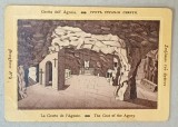 PESTERA DIN GHETSIMANI , LITOGRAFIE , FORMAT CARTE POSTALA , CCA. 1900