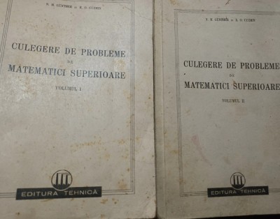 CULEGERE DE PROBLEME DE MATEMATICI SUPERIOARE GUNTHER CUZMIN 2 VOLUME foto