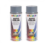 Cumpara ieftin Pachet 2 x Vopsea spray auto Dacia gri metal 850 Dupli-Color 350 ml