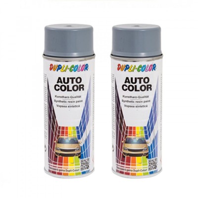Pachet 2 x Vopsea spray auto Dacia gri metal 850 Dupli-Color 350 ml foto