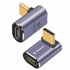 Adaptor OTG premium Type-C to Type-C, 3A, 40Gbps Asteroid GSM A12, gri