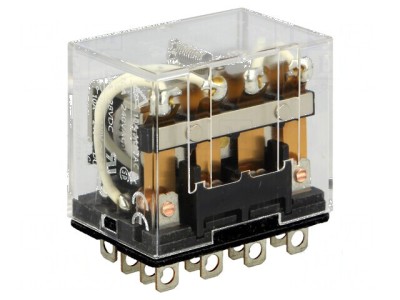 Releu electromagnetic 4PDT cu bobină de 24VDC - 10A foto