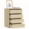 VidaXL Dulap colț cu sertare stejar sonoma 60x41x76 cm lemn prelucrat