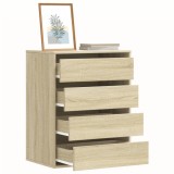 VidaXL Dulap colț cu sertare stejar sonoma 60x41x76 cm lemn prelucrat
