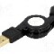 Cablu USB A mufa, USB B micro mufa, retractabil, USB 2.0, lungime 0.75m, negru, LOGILINK - CU0090