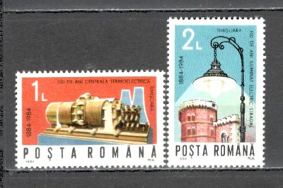 Romania.1984 100 ani iluminatul electric in Timisoara ZR.748 foto
