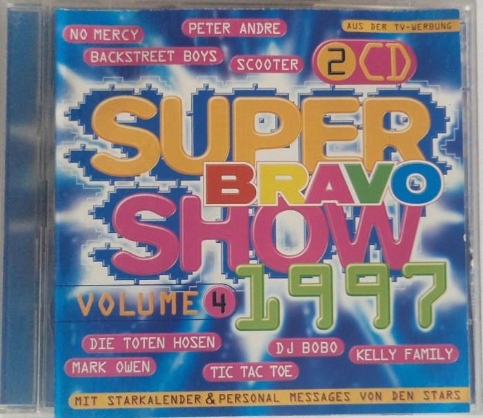 Various &lrm;&ndash; Bravo Super Show 1997 - Volume 4 NM / NM dublu cd muzica anii 90 pop rock BMG Germania 1997