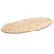 vidaXL Blat de masă, 100x50x2,5 cm, lemn masiv de pin, oval 824330