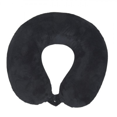 Perna De Călătorie, Memory Foam, Anatomică, Culoare Neagră, Mărime 30x30cm foto